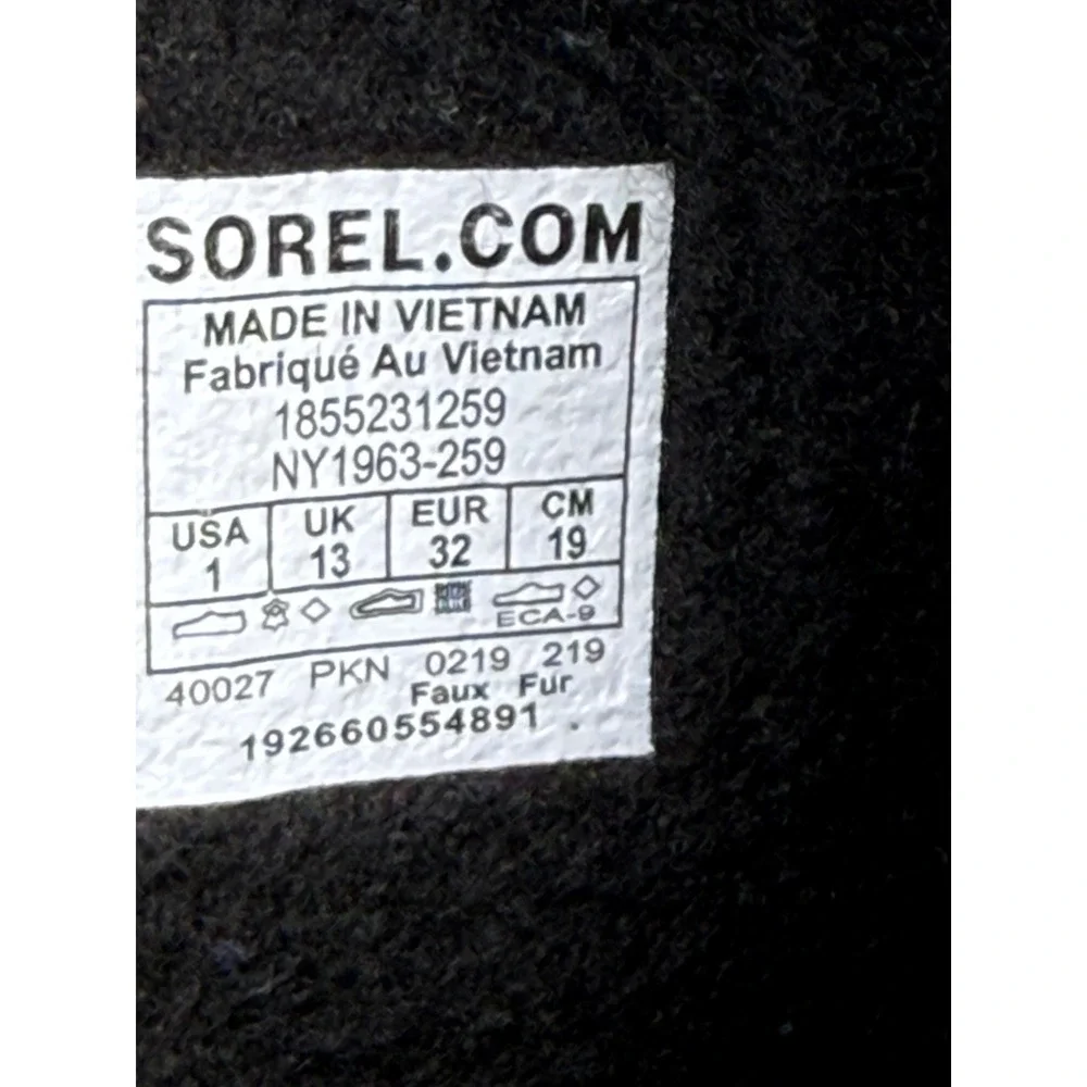 Sorel Yoot Pac TP Waterproof Winter Boots Tan Black NY1963-259 Youth 1